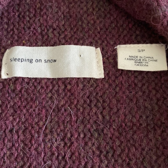 Anthropologie Sleeping On Snow Cozy Times Two sweater double layer gorgeous - Picture 5 of 16